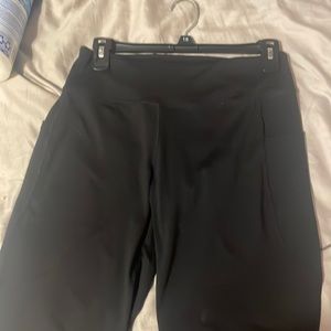 black flare leggings